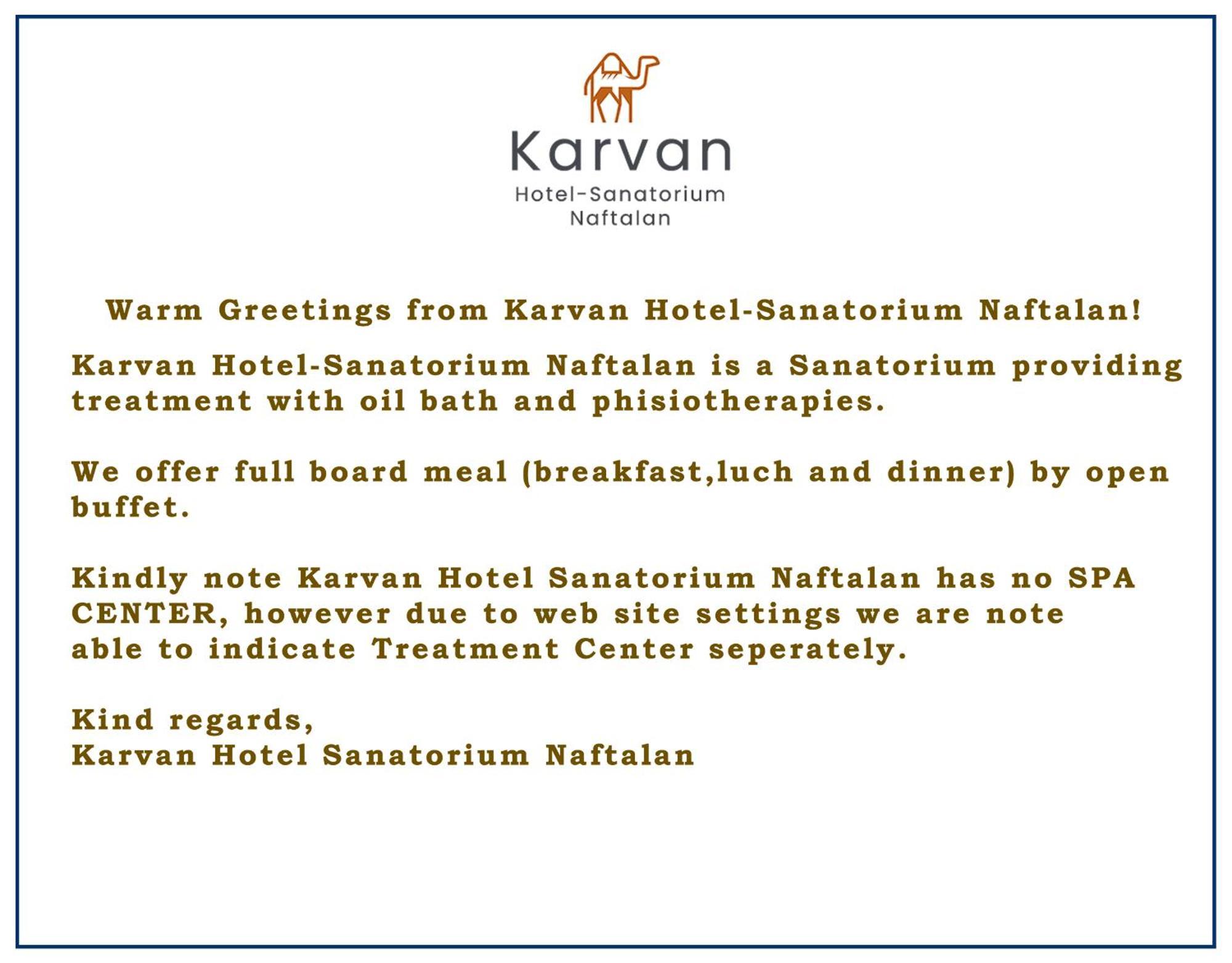 Karvan Hotel-Sanatorium Naftalan Exterior foto